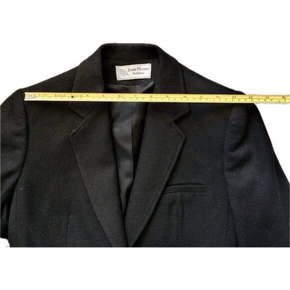 Vintage Evan Picone Womens Wool Blend Blazer Black Sz 6 Union Made USA Career - Picture 6 of 13